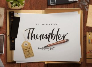 Thumbler Handwritten Font