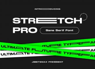 Stretch Pro Futuristic Typeface