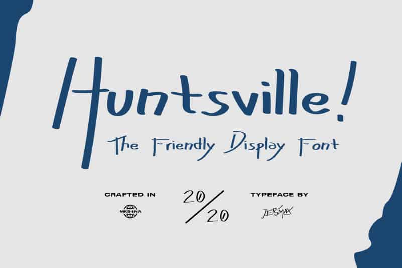 Huntsville! - Friendly Display Font