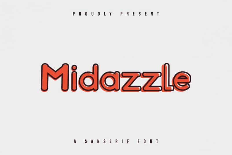 Midazzle Sans Serif Font