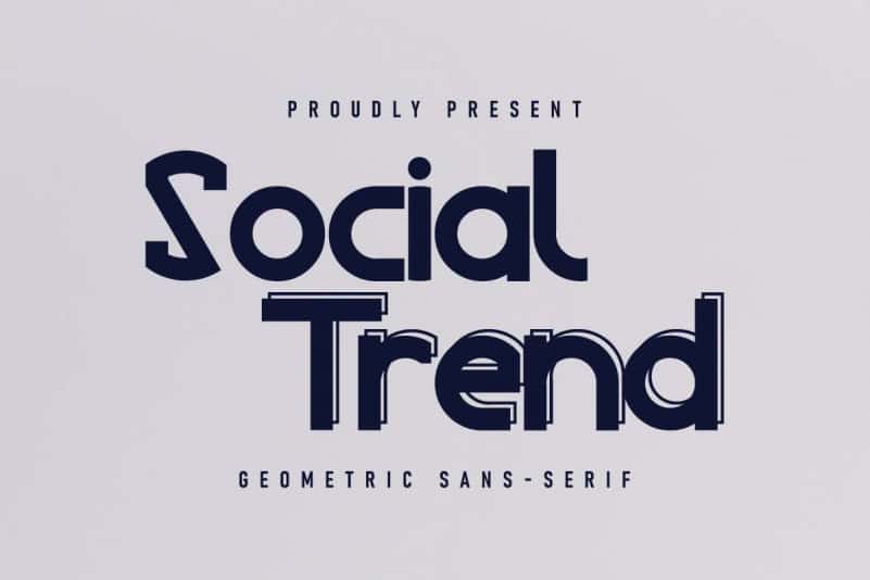 Social Trend Sans Serif Font