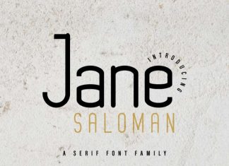 Jane Saloman Sans Serif Font