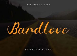 Bardlove Calligraphy Font