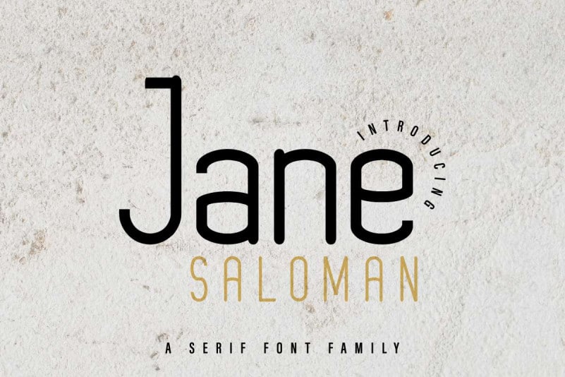 Jane Saloman Sans Serif Font