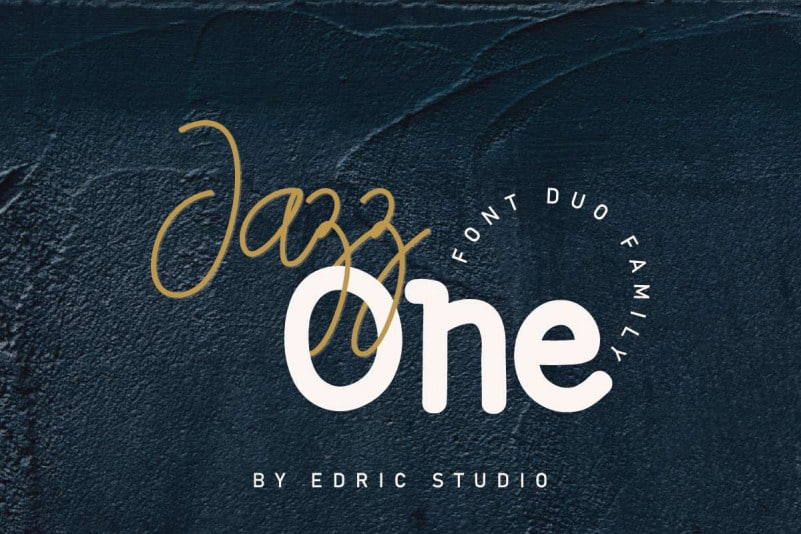 Jazz one Script Font Duo