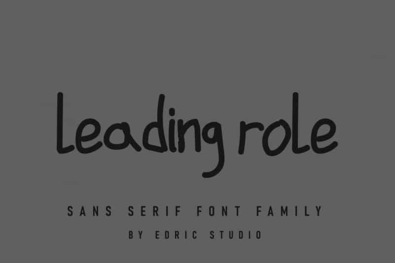 Leading Role Sans Serif Font
