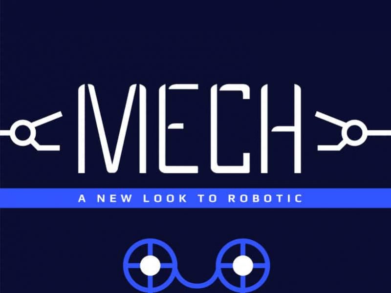 Mech Display Font
