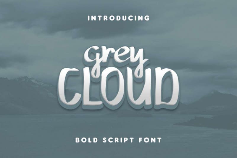 Grey Cloud Bold Script Font
