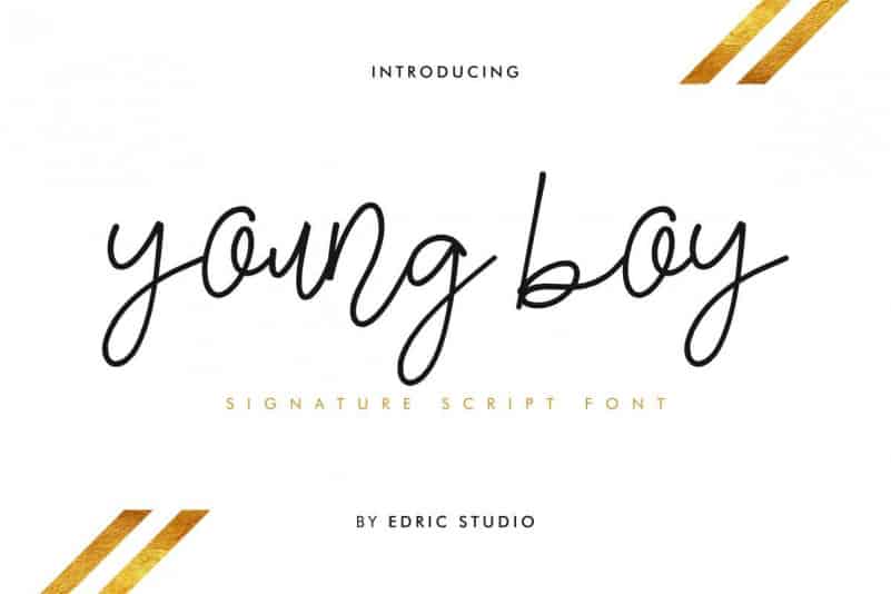 Young Boy Signature Font