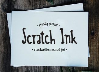 Scratch Ink Handwritten Font
