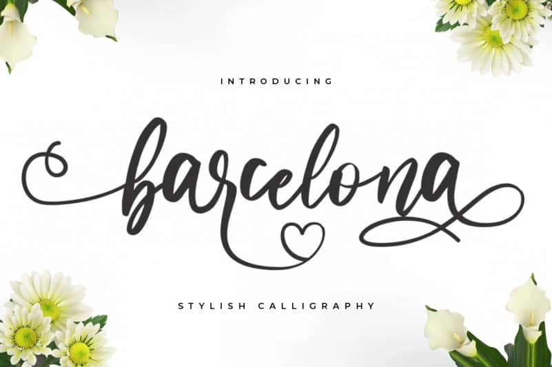 Barcelona Calligraphy Font