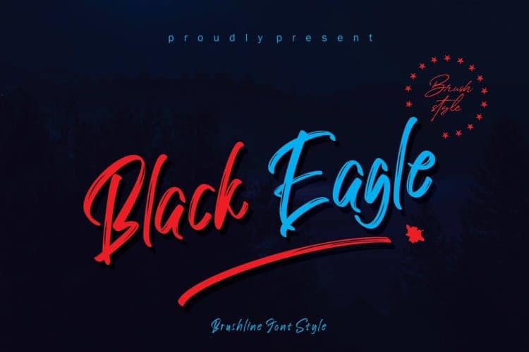 Black Eagle Brush Font