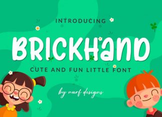 Brickhand Display Font