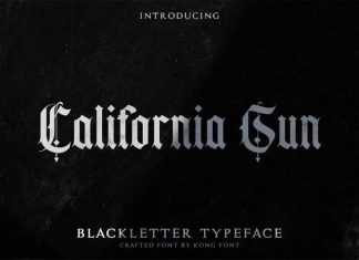 California sun Blackletter Font