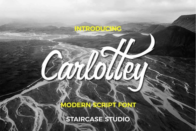 Carlottey Calligraphy Font