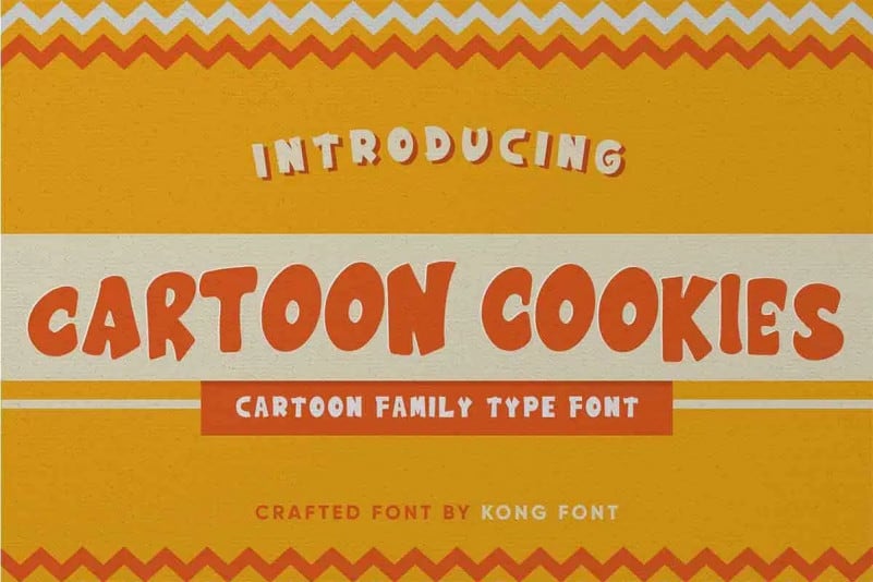 Cartoon Cookies Display Font