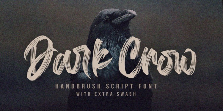 Dark Crow Brush Font