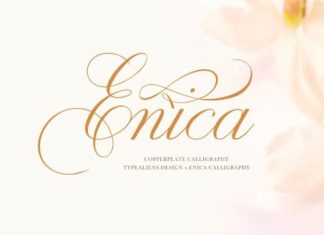 Enica Calligraphy Font