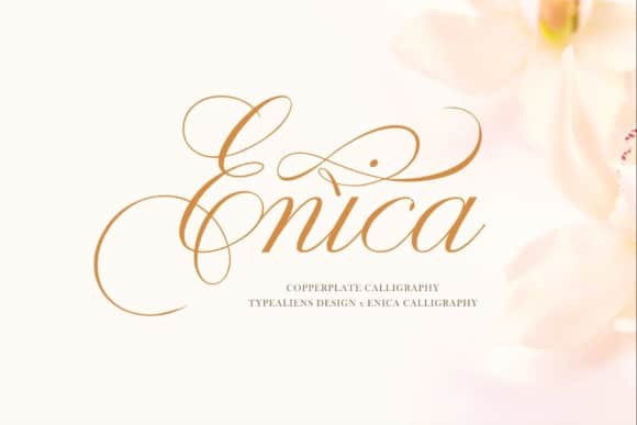 Enica Calligraphy Font