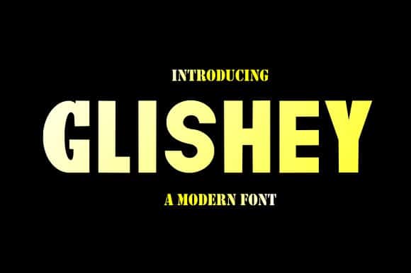 Glishey Font