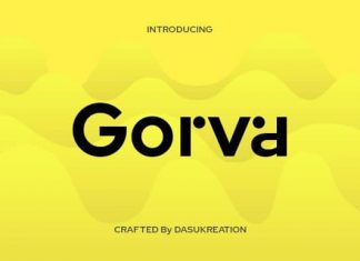 Gorva Sans Serif Font