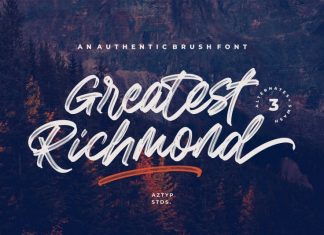 Greatest Richmond Brush Font