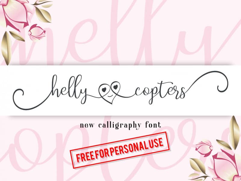 Helly Copters Calligraphy Font