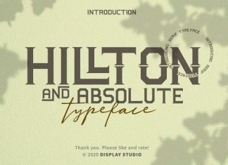 Hillton And Absolute Display Font