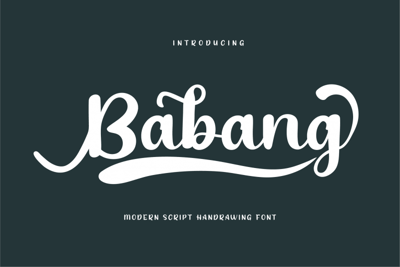 Babang Calligraphy Font