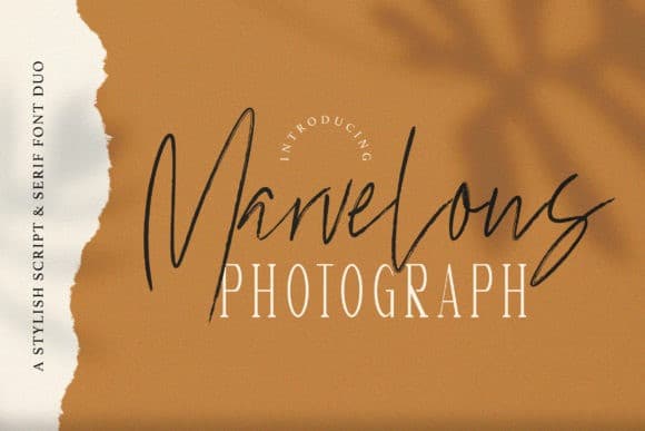 Marvelous Photograph Script Font Duo