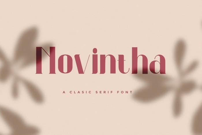 Novintha Serif Font