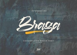 Braga Brush Font