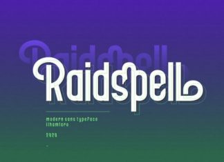 Raidspell Sans Serif Font
