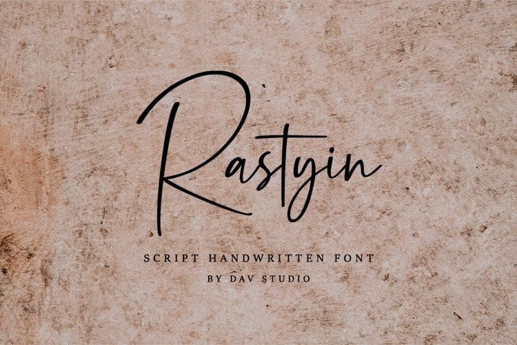 Rastyin Handwritten Font