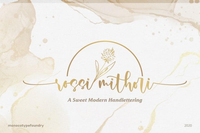 Rossi Mithori Calligraphy Font