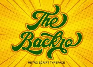 The Backro Calligraphy Font