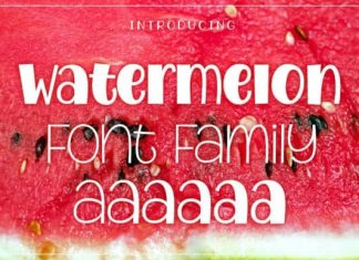 Watermelon Display Font
