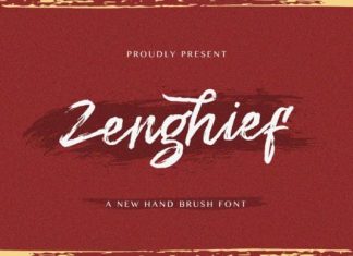 Zenghief Brush Font
