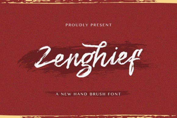Zenghief Brush Font