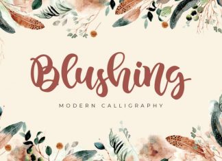 Blushing Script Font
