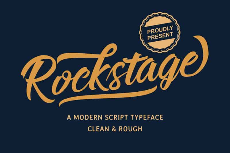 Rockstage Calligraphy Font