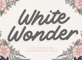 White Wonder Monoline Handwritten Font