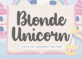 Blonde Unicorn Handwritten Font
