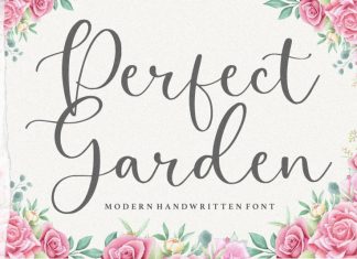 Perfect Garden Modern Handwritten Font