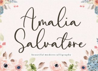 Amalia Salvatore Calligraphy Font
