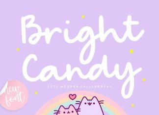 Bright Candy Modern Calligraphy Font