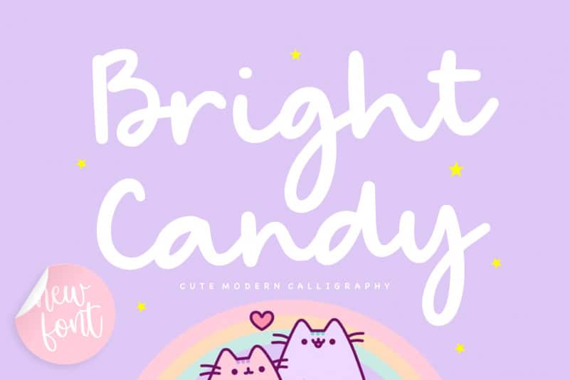 Bright Candy Modern Calligraphy Font