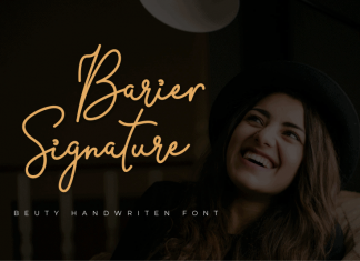 Barier Signature Script Font