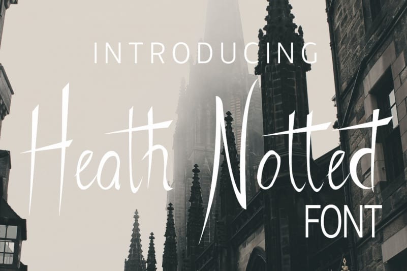 Heath Notted Script Font