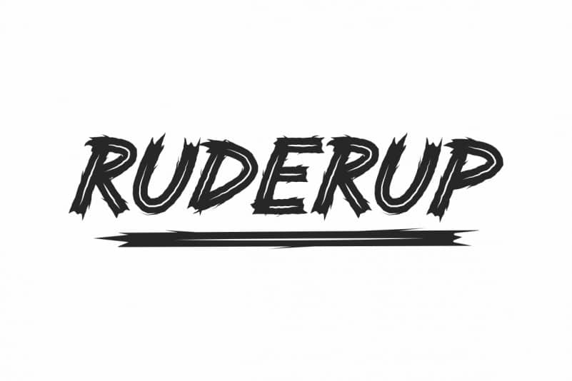 RUDERUP Unique Display Font